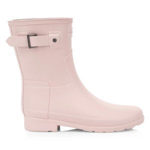 blush pink rain boots